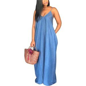 Maxi Dresses for Women Sexy Casual Spaghetti Strap Long Summer Sundress